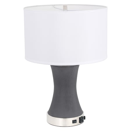 Knox One Light Polised Nickel Table Lamp